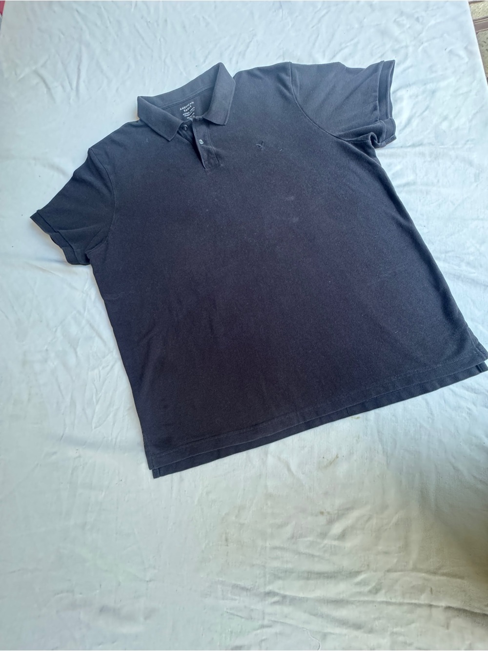America Eagle Men's Black Polo Shirt Short sleeve black size Xxl